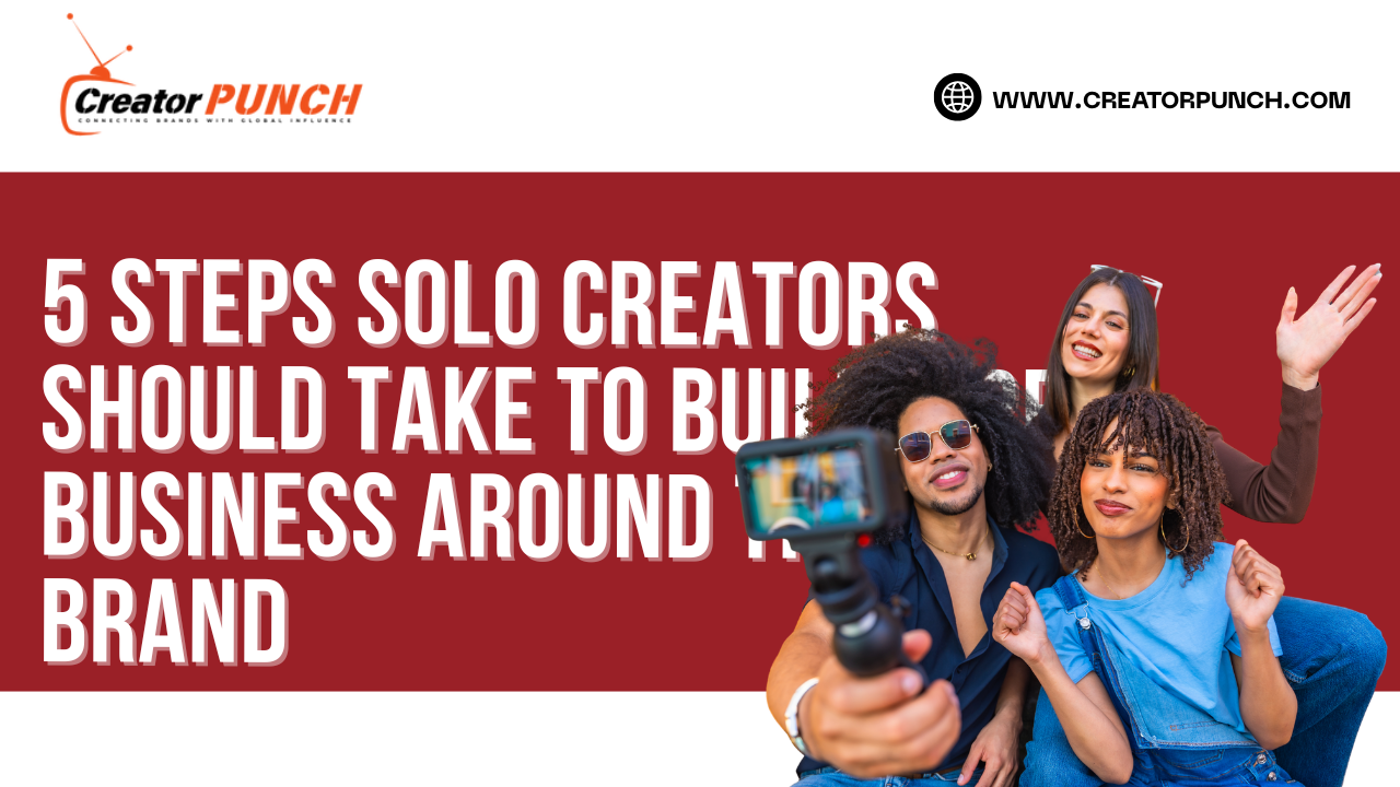 5 Steps Solo Creators Should Take to Build a Real Business Around Their Brand